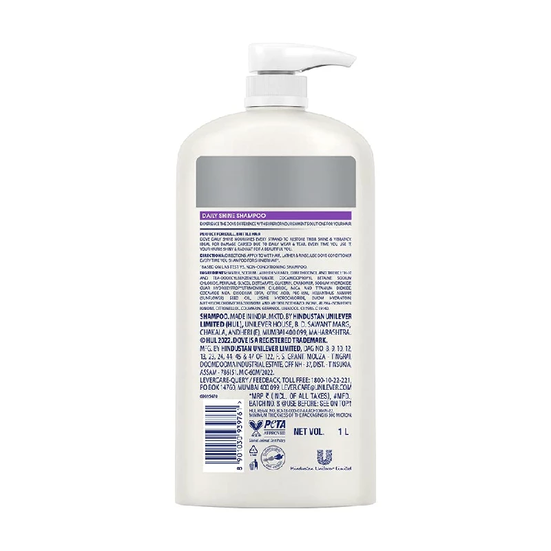 Dove Daily Shine Shampoo, 1 L-2.webp